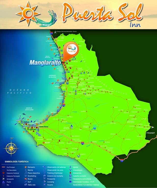 Puerta Sol Inn Manglaralto المظهر الخارجي الصورة